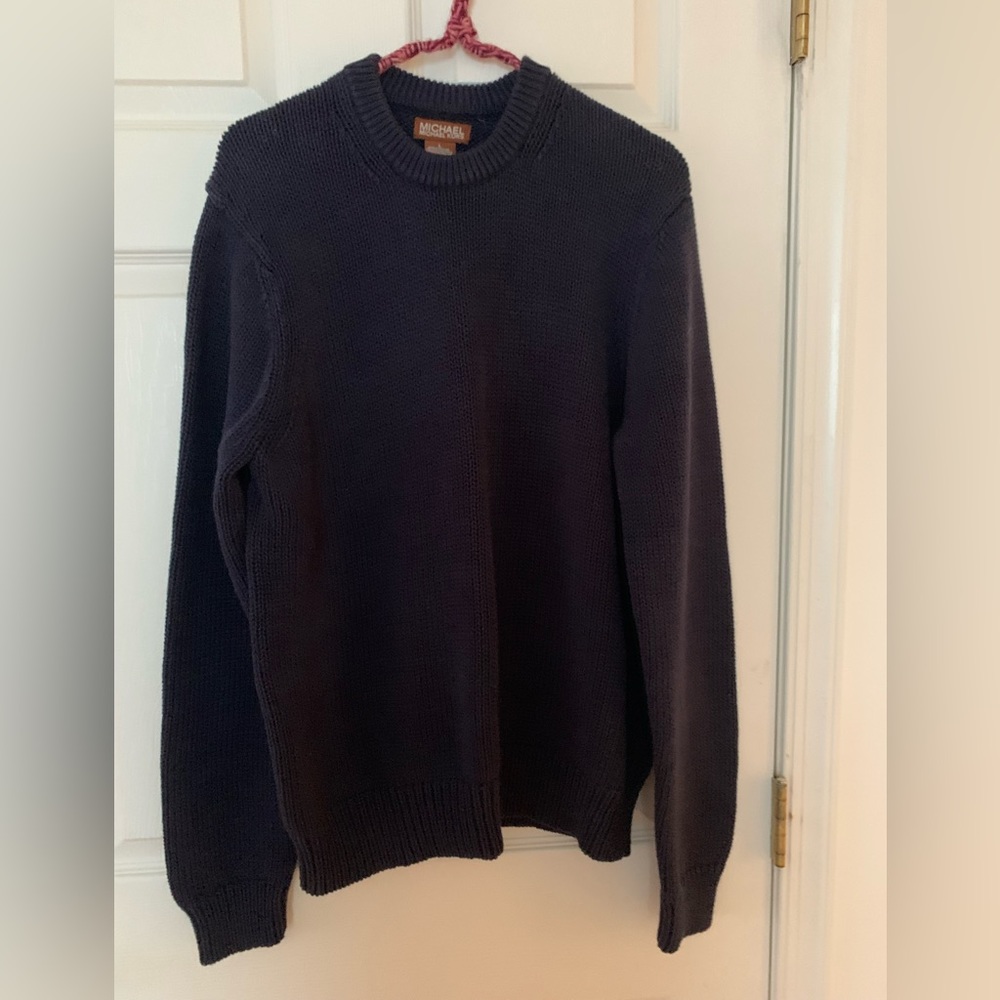 Navy Cotton Heavyweight Waffle Knit